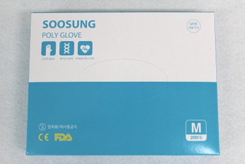 수성 폴리글러브 Poly 비멸균 M(중) 200매*60팩/박스