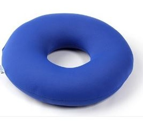 케어메이트 비즈원형(도넛) 쿠션 BLUE 35X35X8cm