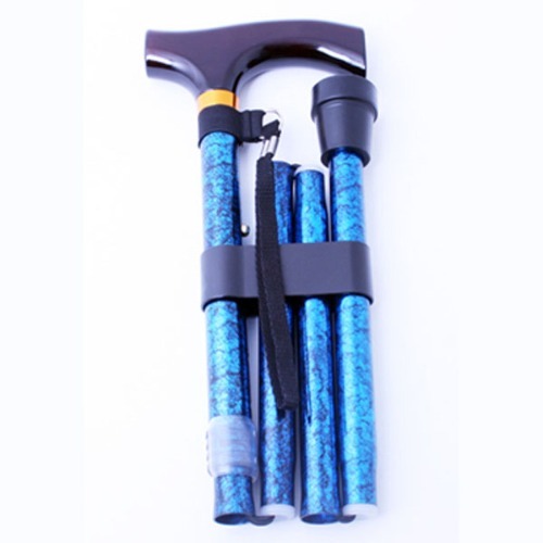 홈케어 알루미늄 3단 패션 접이식 지팡이 B043-606-9995 블루무늬