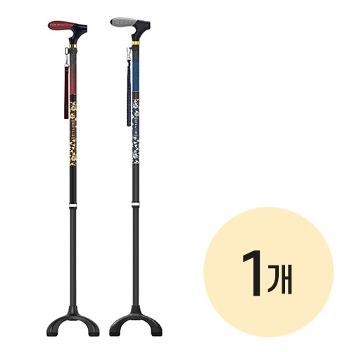 [복지용구] 화려한실버 3발 지팡이 플래시기능 노인 보행보조용품