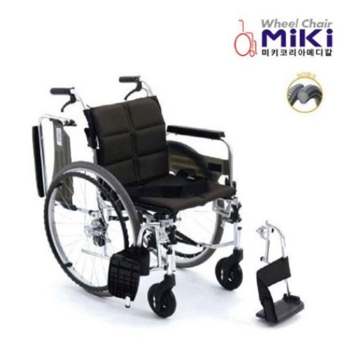 [보장구] MIKI  W  미키 알루미늄 휠체어 통(PU)타이어 팔걸이스윙 발걸이착탈 예약진행_12월말 순차적으로 출고
