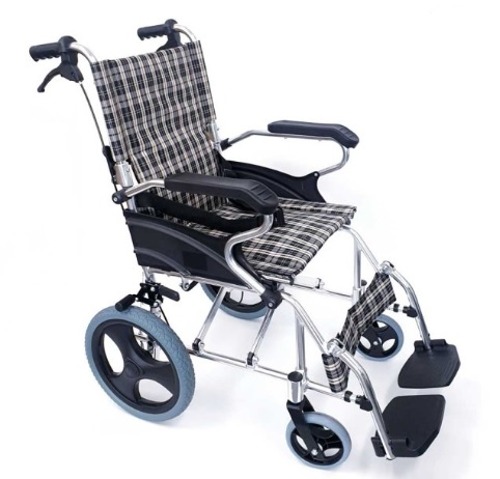 탄탄 경량 휴대용 알루미늄 수동 휠체어 접이식 11kg 1개 WYKLAJ-12